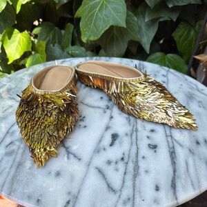 Ulla Johnson Gold Mules Sz.38